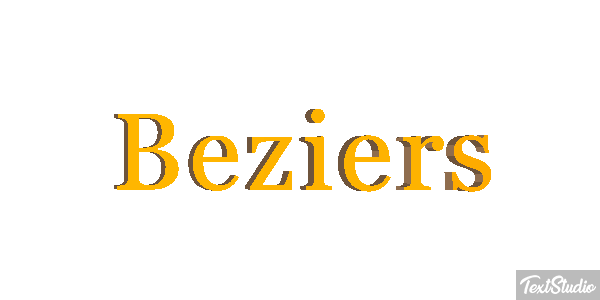 Béziers Текстовый эффект