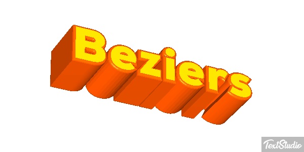 Béziers Текстовый эффект