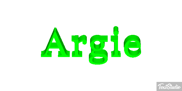 Argie Texteffekt