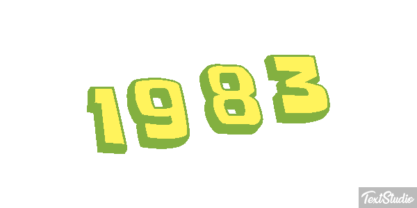 1983 Efecto de texto