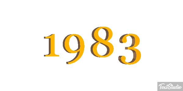 1983 Efecto de texto