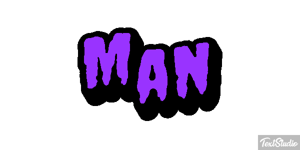 Man Efeito do texto