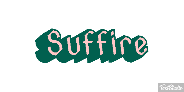 Suffire Effet de texte
