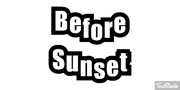 Before Sunset テキスト効果