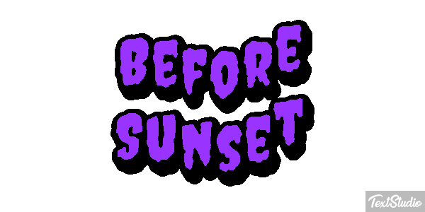 Before Sunset テキスト効果