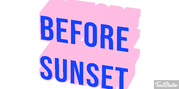 Before Sunset テキスト効果