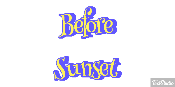 Before Sunset テキスト効果