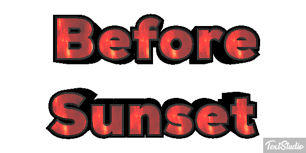 Before Sunset テキスト効果