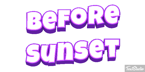 Before Sunset テキスト効果