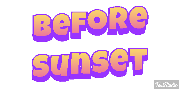 Before Sunset テキスト効果