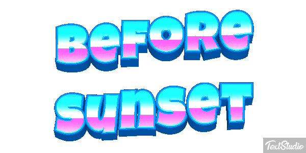 Before Sunset テキスト効果