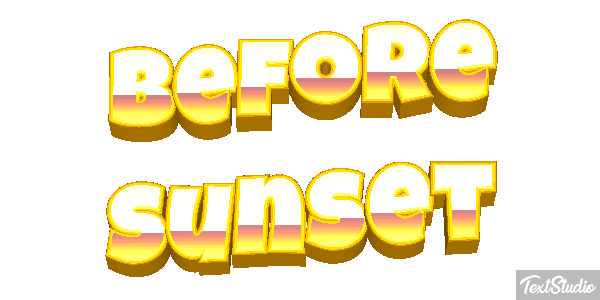 Before Sunset テキスト効果