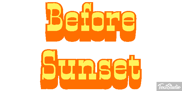 Before Sunset テキスト効果