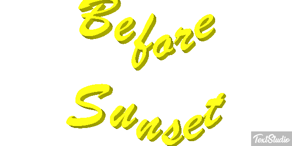Before Sunset テキスト効果