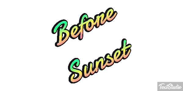 Before Sunset テキスト効果