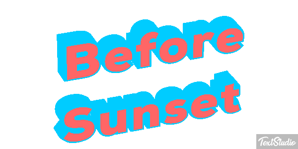 Before Sunset テキスト効果