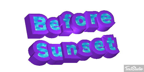 Before Sunset テキスト効果