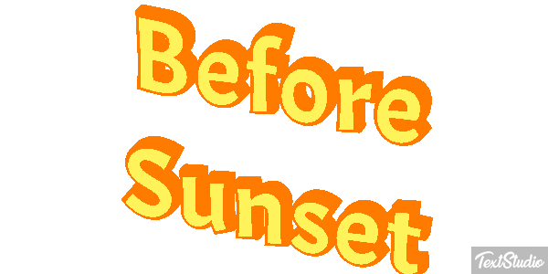 Before Sunset テキスト効果