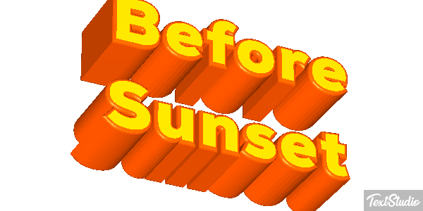 Before Sunset テキスト効果