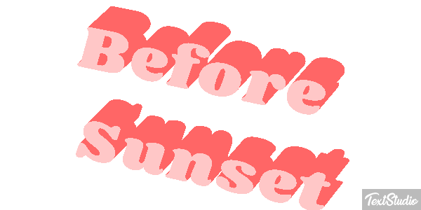 Before Sunset テキスト効果