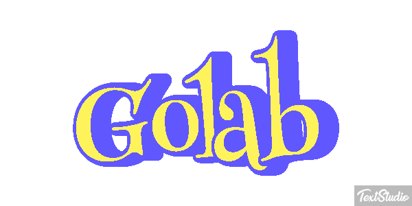 Gołąb Efeito do texto