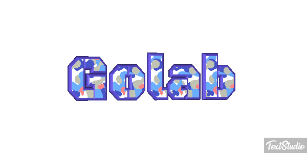 Gołąb Efeito do texto