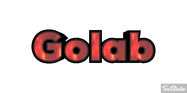 Gołąb Efeito do texto