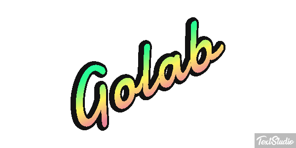 Gołąb Efeito do texto