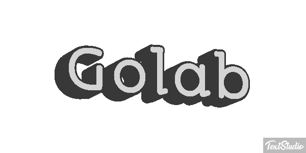 Gołąb Efeito do texto