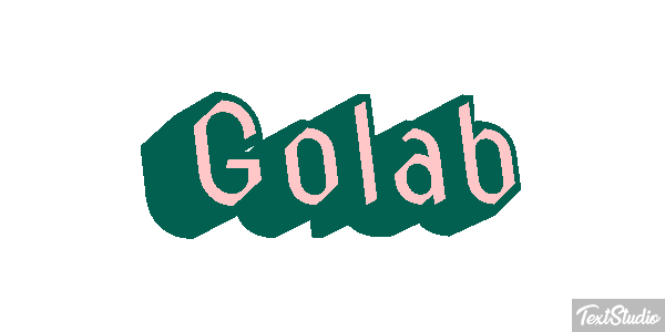 Gołąb Efeito do texto