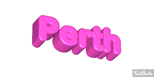 Perth Text effect