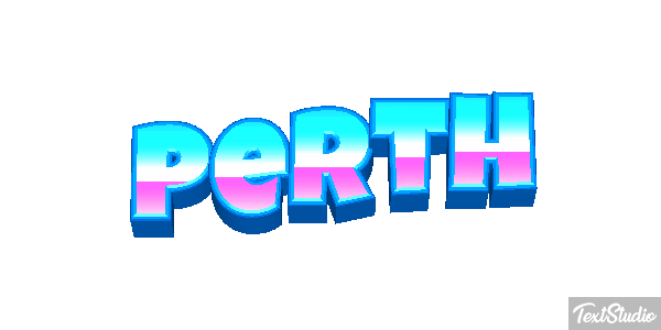 Perth Text effect