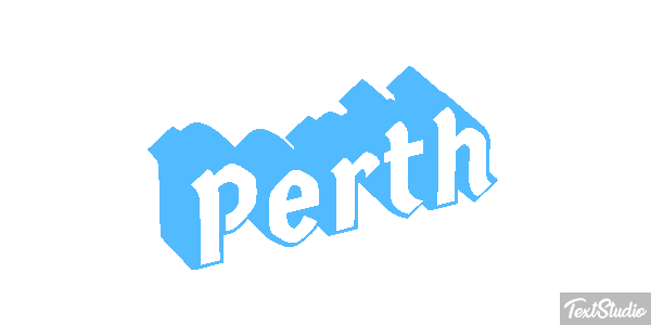 Perth Text effect