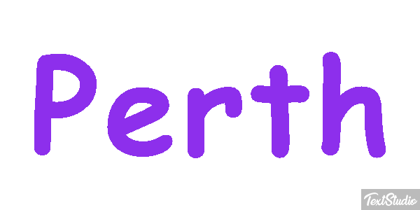 Perth Text effect