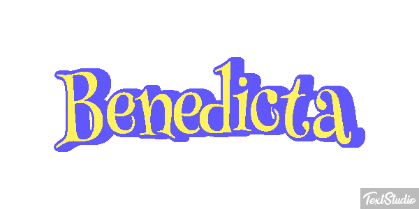 Benedicta Efecto de texto