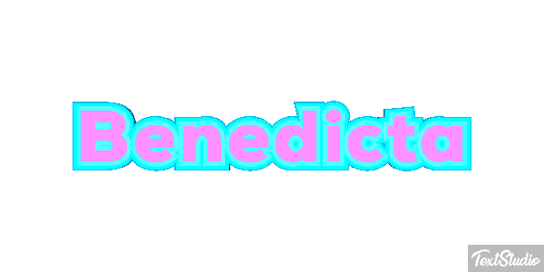 Benedicta Efecto de texto