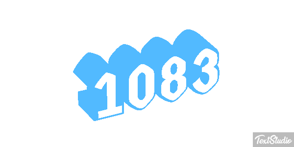 1083 Text effect