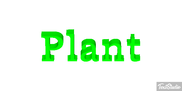 Plant Effetto testo