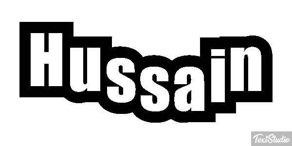 Hussain Text effect