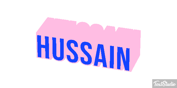 Hussain Text effect