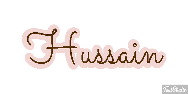 Hussain Text effect