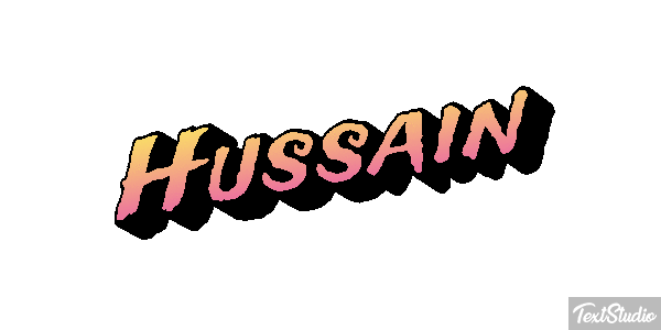 Hussain Text effect