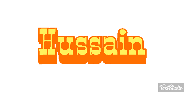 Hussain Text effect