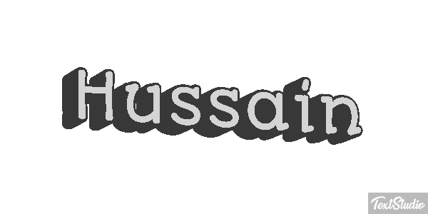 Hussain Text effect