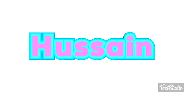 Hussain Text effect
