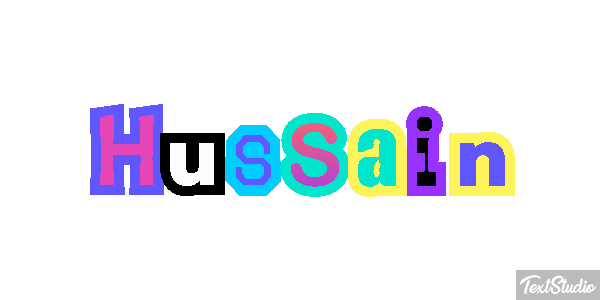 Hussain Text effect