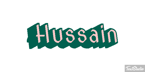 Hussain Text effect