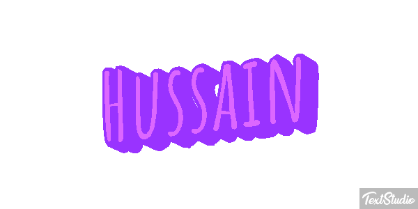 Hussain Text effect