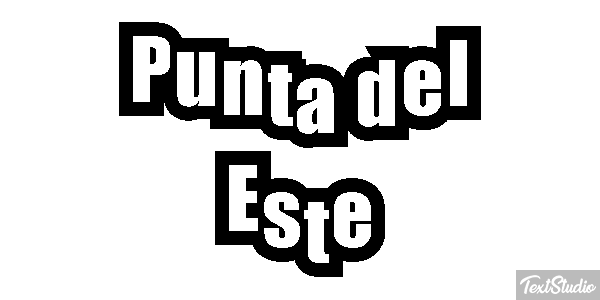 Punta del Este Efecto de texto