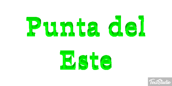 Punta del Este Efecto de texto